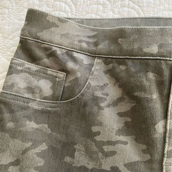 SPANX Jeggings Ankle Leggings Gray Camo High-Rise Pull-On Women's Size M​​ - Picture 9 of 15